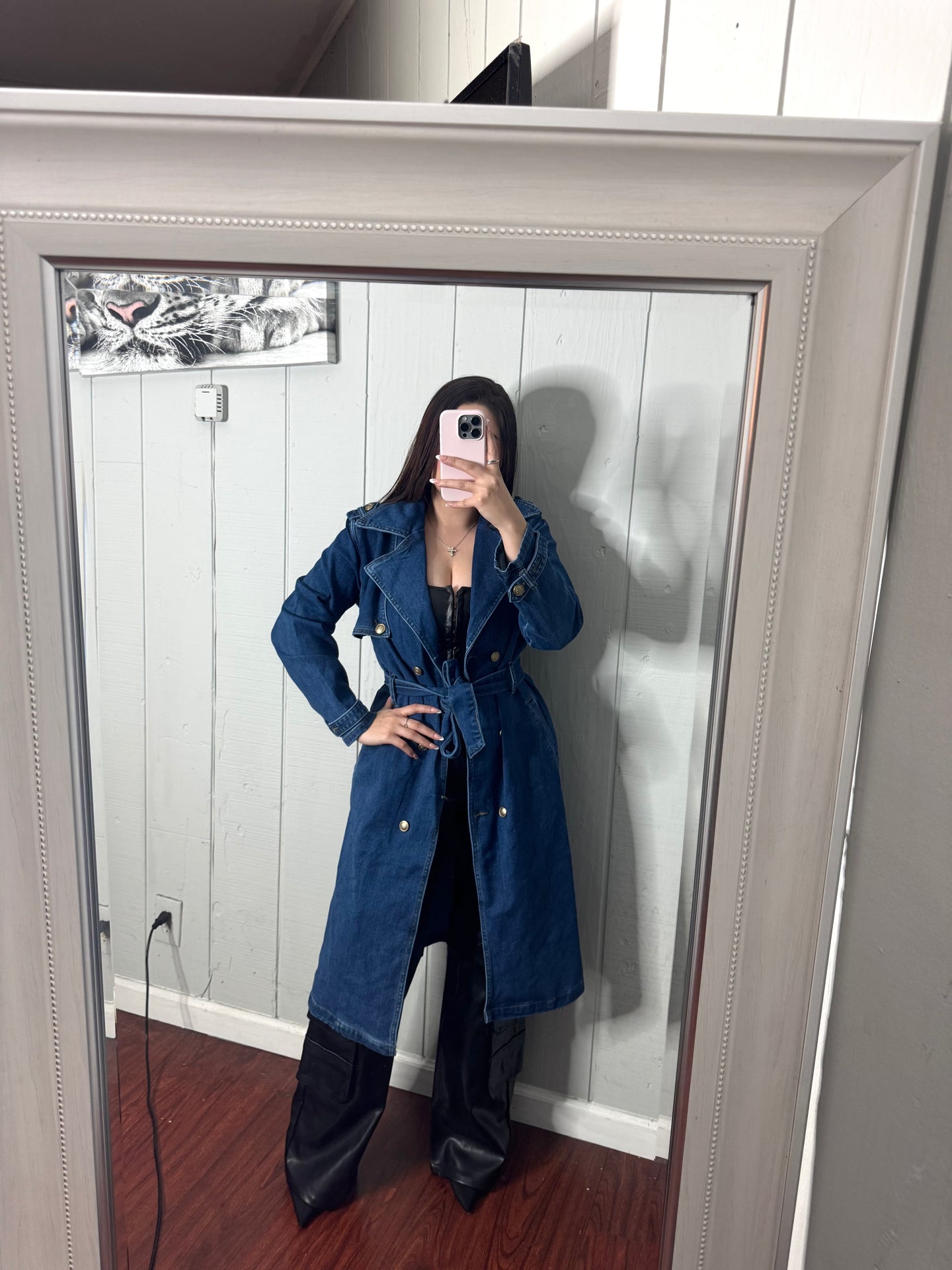 Denim coat