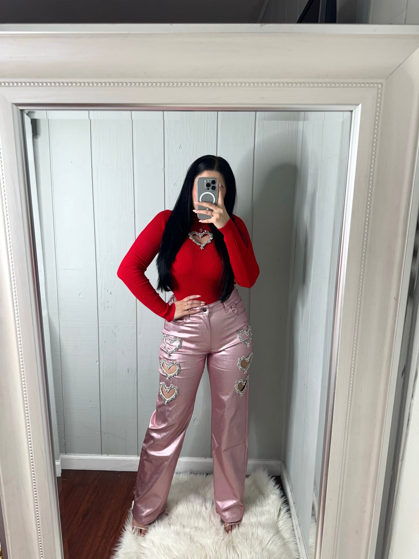 Heart pants (pink)