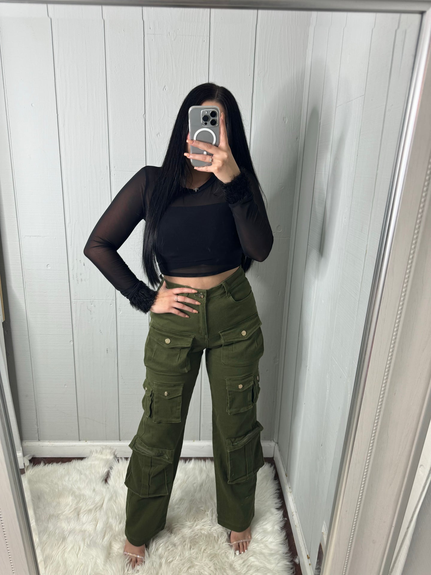 Lizet cargo pants (olive)