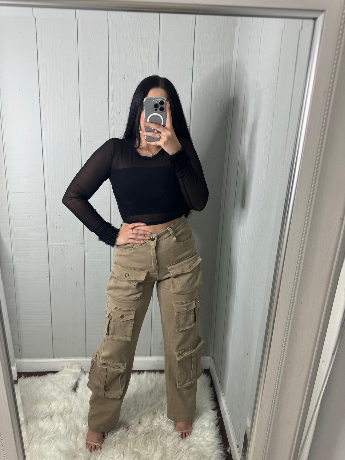 Lizet cargo pants (beige)